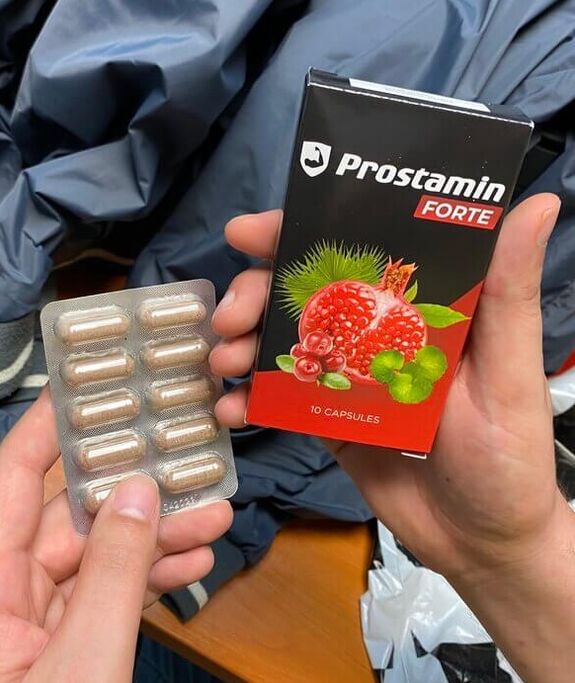 Prostamin Forte капсулалар блистерде